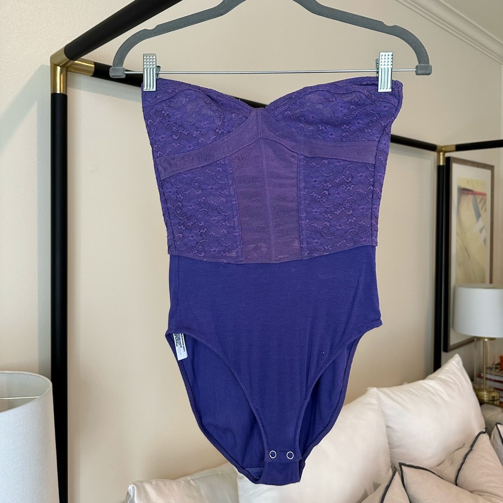 Free People bustier style bodysuit